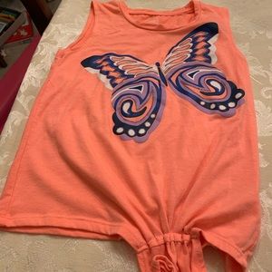 Kids light way T-shirt with cute butterfly on it